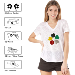 Black HTV Vinyl Rolls